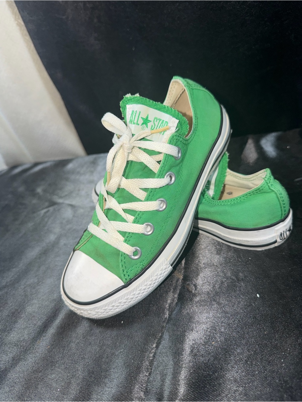 Converse Green Low Top Kids Sneakers